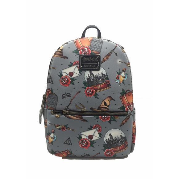 Harry Potter Tattoo All Over Print Double Strap Shoulder Bag Purse ^_^ - Picture 1 of 3